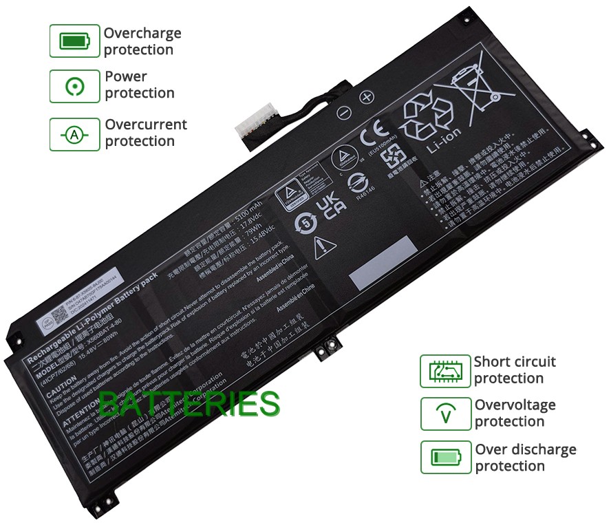 CLEVO X560WNR-S battery